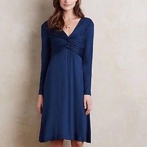 Anthropologie Bailey 44 Navy Blue L/S Dress XS
